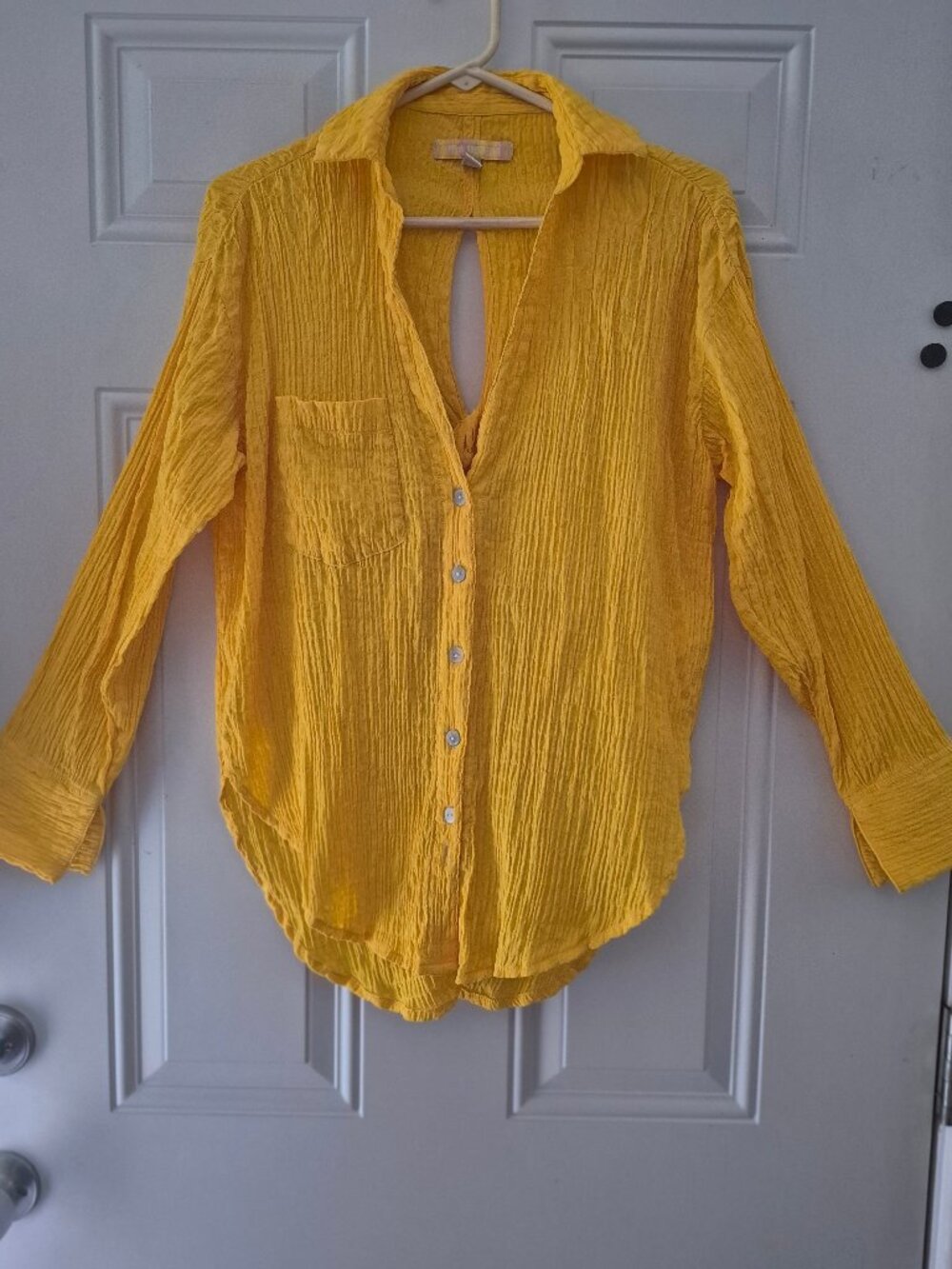 Bright Yellow shirt ,Small/Petite, URBAN OUTFITTERS.